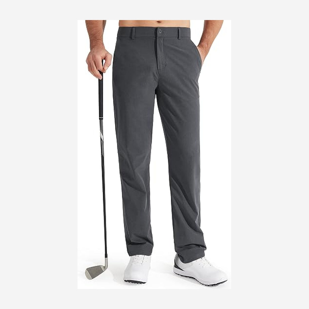 Men's Golf Pants, Stretch Work Dress Pants, Quick-drying, Lightweight, Comfortable Casual Pants with Pockets