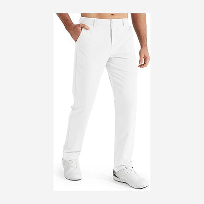Men's Golf Pants, Stretch Work Dress Pants, Quick-drying, Lightweight, Comfortable Casual Pants with Pockets