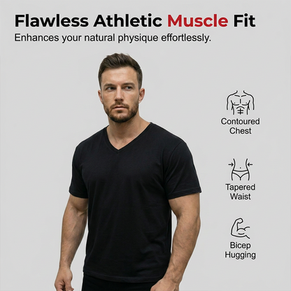 Men's Classic Casual V-Neck T-Shirt