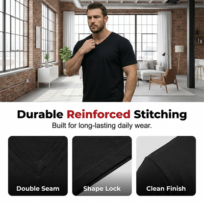 Men's Classic Casual V-Neck T-Shirt