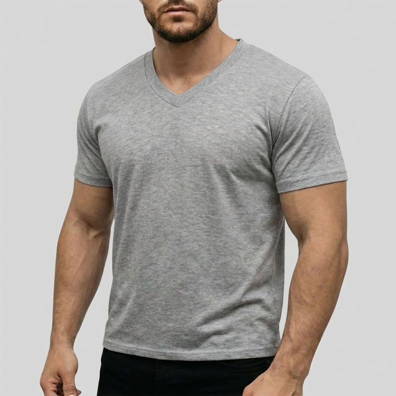 Men's Classic Casual V-Neck T-Shirt
